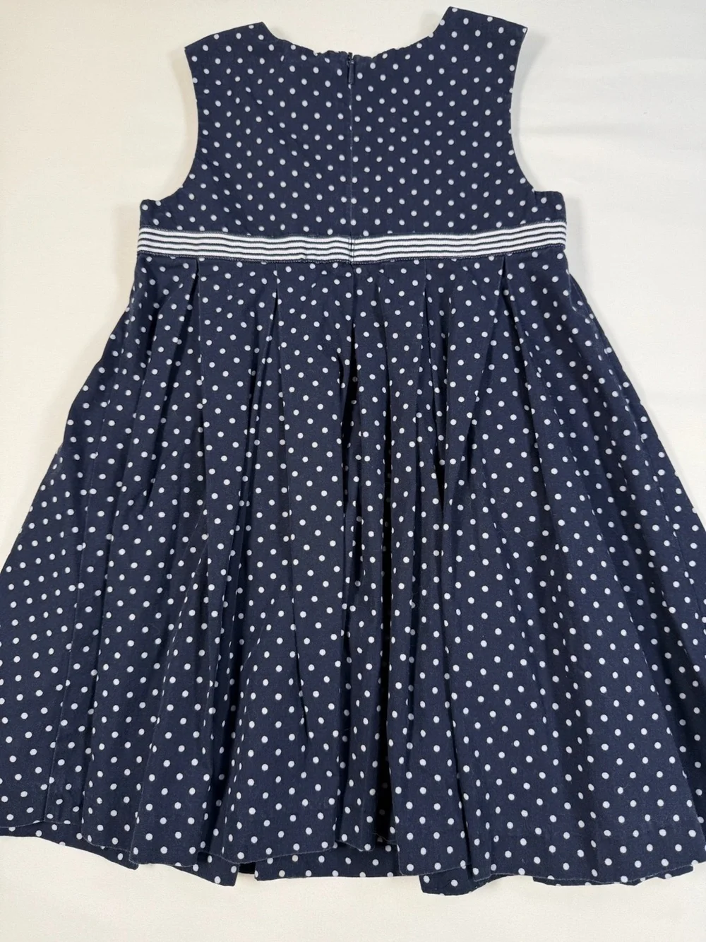 VINTAGE‎ GYMBOREE Girls Dress 2T 2003 Polka Dot Nautical Coastal Sleeveless